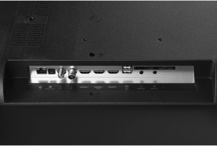 Телевизор LED Hyundai 55" H-LED55BU7100 WebOS Frameless Metal серый/серый 4K Ultra HD 60Hz MEMC DVB-T DVB-T2 DVB-C DVB-S DVB-S2 USB WiFi Smart TV