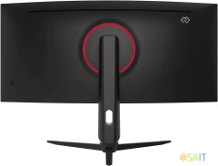 Монитор Digma 34" Overdrive 34A711Q черный VA LED 4ms 21:9 HDMI M/M матовая HAS Piv 300cd 178гр/178гр 3440x1440 165Hz G-Sync FreeSync DP UW 7.3кг