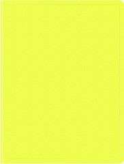 Папка метал.пруж.скоросш. Бюрократ Double Neon DNE07PYEL A4 пластик 0.7мм кор.27мм карм.прод.внут. желтый