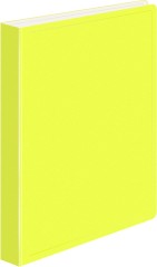 Папка метал.пруж.скоросш. Бюрократ Double Neon DNE07PYEL A4 пластик 0.7мм кор.27мм карм.прод.внут. желтый