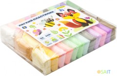 Пластилин легкий Silwerhof Веселые друзья LC36OP-540st 36цв. 15гр. стек 3шт пакет