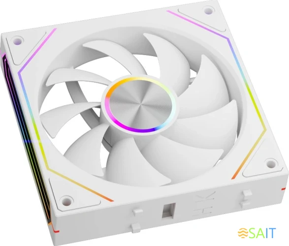 Вентилятор для корпуса PcCooler F3 X120 WH ARGB 120х120x25 белый 4-pin (F3X120-WHAC012-GL) Ret