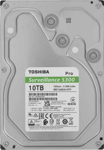 Жесткий диск Toshiba SATA-III 10TB MD10ADA10TV Surveillance S300 Pro (7200rpm) 512Mb 3.5"