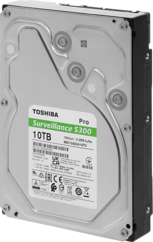 Жесткий диск Toshiba SATA-III 10TB MD10ADA10TV Surveillance S300 Pro (7200rpm) 512Mb 3.5"