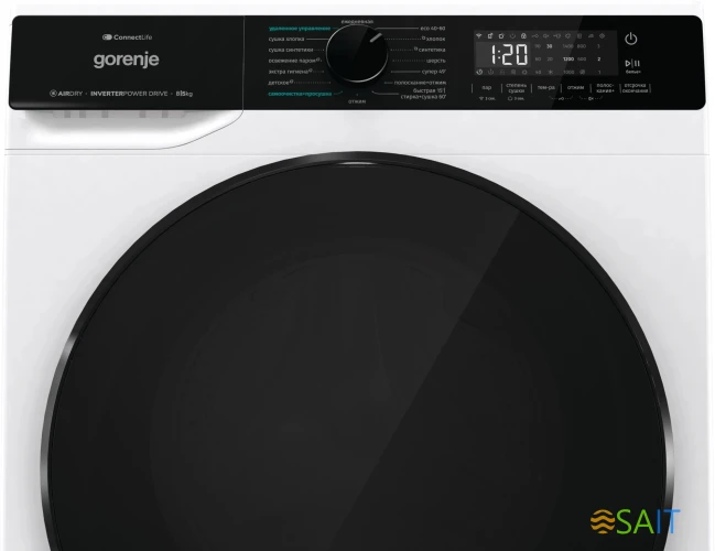 Стиральная машина Gorenje WD2PA854ADW/C класс: A++ загр.фронтальная макс.:8кг белый инвертер