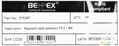 Кабель-удлинитель PS/2 (m) PS/2 (f) 1.8м
