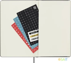 Еженедельник Moleskine ACADEMIC WKNT Large 130х210мм датир.18мес 208стр. черный