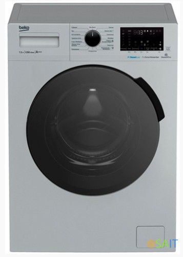 Стиральная машина Beko WSPE7H616S класс: A+++ загр.фронтальная макс.:7.5кг серебристый инвертор