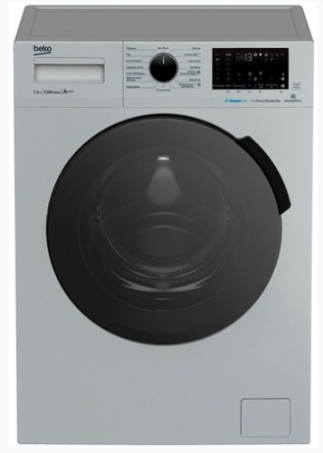 Стиральная машина Beko WSPE7H616S класс: A+++ загр.фронтальная макс.:7.5кг серебристый инвертор