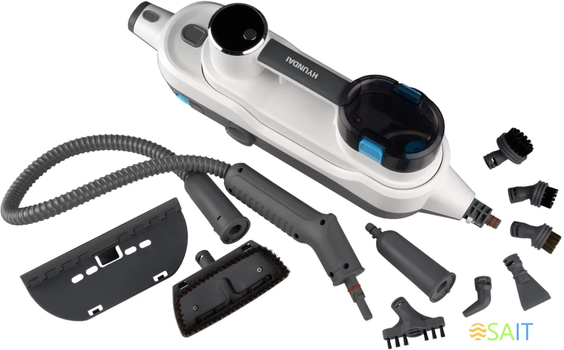 Швабра паровая Hyundai HYV-SM710 1500Вт белый/серый