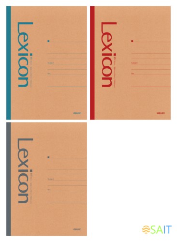 Тетрадь Deli 23215 B5 100л линейка ассорти