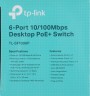 Коммутатор TP-Link TL-SF1006P (L2) 6x100Мбит/с 4PoE+ 67W неуправляемый