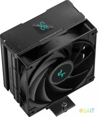 Устройство охлаждения(кулер) Deepcool AG400 Digital BK Soc-AM5/AM4/1200/1700/1851 черный 4-pin 31.6dB Al+Cu LCD 220W 636gr Ret (R-AG400-BKNDMN-G-2)
