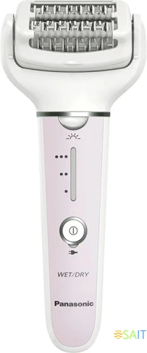 Эпилятор Panasonic ES-EY80-P520 скор.:3 насад.:5 от аккум. белый/розовый
