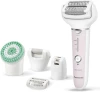 Эпилятор Panasonic ES-EY80-P520 скор.:3 насад.:5 от аккум. белый/розовый