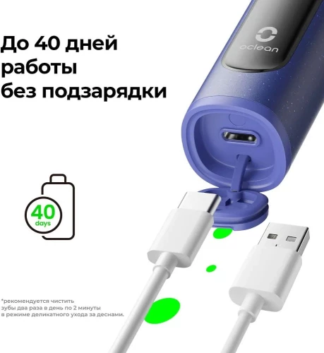 Зубная щетка электрическая Oclean X Lite Duo Set N1801 синий/серый