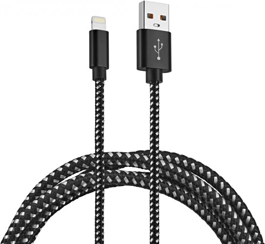 Кабель Buro BHP RET LGHT-B-BR USB (m)-Lightning (m) 1м черный