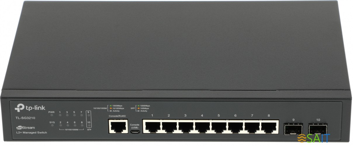 Коммутатор TP-Link SG3210 8x1Гбит/с 2SFP управляемый