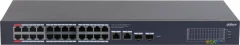 Коммутатор Dahua DH-CS4228-24GT-240 (L2) 26x1Гбит/с 2xКомбо(1000BASE-T/SFP) 24PoE 265W управляемый