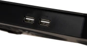 Подставка для ноутбука Digma D-NCP180-2x110 18" 410x280x34мм 20дБ 2xUSB 2x 110ммFAN 700г пластик ABS черный