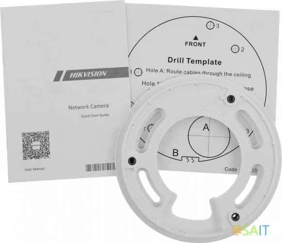 Камера видеонаблюдения IP Hikvision DS-2CD2543G2-IS(2.8mm) 2.8-2.8мм корп.:белый