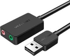 Внешняя звуковая карта Vention USB Черная, шт. Vention CDYB0