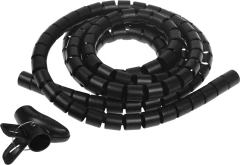 Кабельный органайзер Buro BU-CABORG-3X300 Spiral Hose 30x3000мм черный