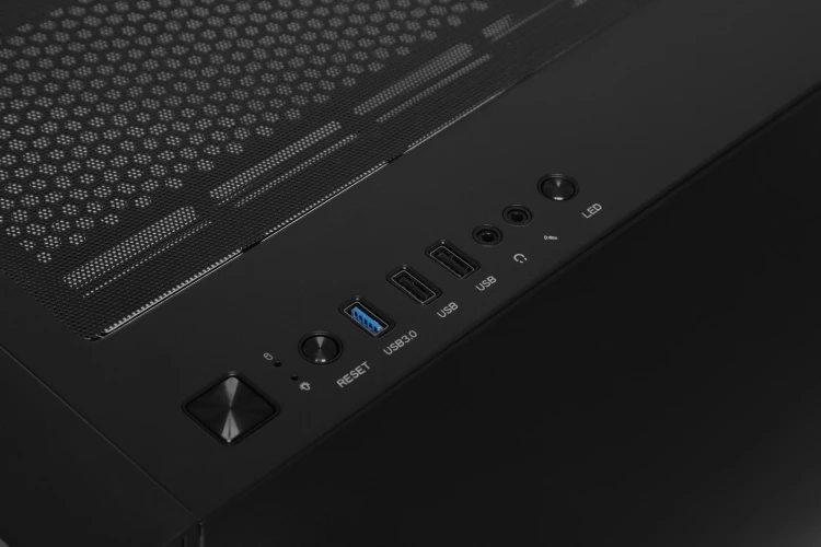 Корпус Azza Eclipse черный без БП ATX 9x120mm 5x140mm 2xUSB2.0 1xUSB3.0 audio bott PSU