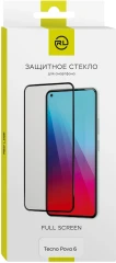 Защитное стекло для экрана Redline черный для Tecno Pova 6 2.5D 1шт. (УТ000039233)