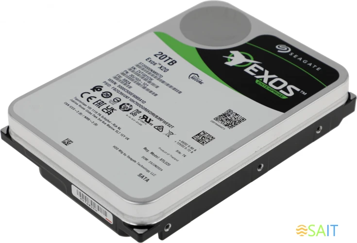 Жесткий диск Seagate SATA-III 20TB ST20000NM007D Server Exos X20 4KN (7200rpm) 256Mb 3.5"