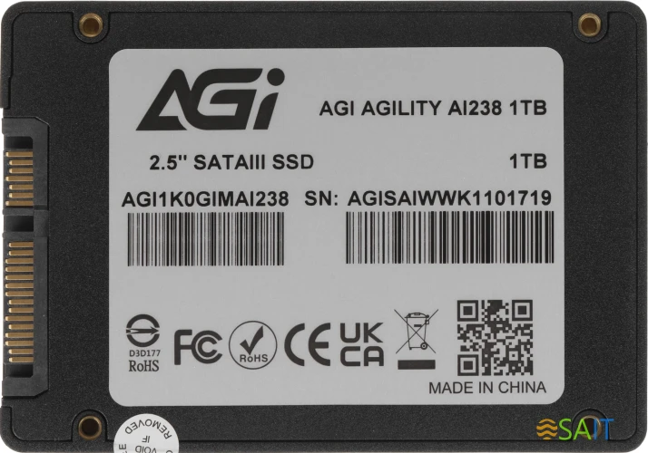 Накопитель SSD AGi SATA-III 1TB AGI1K0GIMAI238 AI238 2.5"