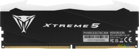 Память DDR5 2x16Gb 7600MHz Patriot PVXR532G76C36K Viper XTREME RGB RTL Gaming PC5-60800 CL36 DIMM 288-pin 1.45В с радиатором Ret