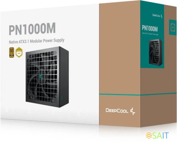 Блок питания Deepcool ATX 1000W PN1000M Gen.5 80+ gold (20+4pin) APFC 120mm fan 8xSATA RTL