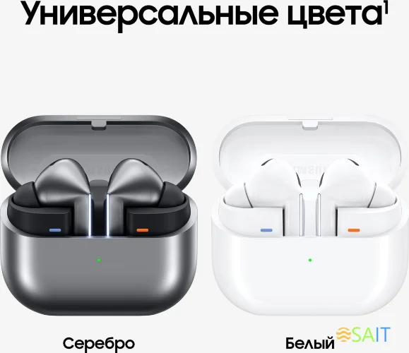 Гарнитура внутриканальные Samsung Galaxy Buds 3 Pro серебристый беспроводные bluetooth в ушной раковине (SM-R630NZAACIS)