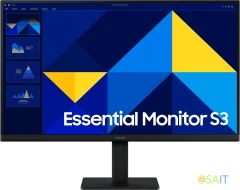 Монитор Samsung 24&quot; Essential S3 S24D300GAIXCI черный IPS LED 16:9 HDMI матовая 250cd 178гр/178гр 1920x1080 100Hz VGA FHD USB 2.4кг
