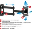 Кронштейн для телевизора Arm Media LCD-104 черный 10"-32" макс.15кг настенный поворотно-выдвижной и наклонный