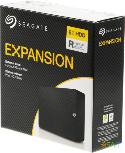 Жесткий диск Seagate USB 3.0 8Tb STKP8000400 Expansion 3.5" черный
