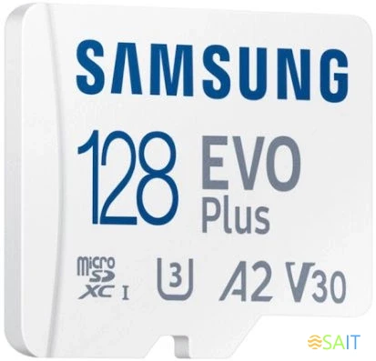 Флеш карта microSDXC 128GB Samsung MB-MC128SA/EU EVO Plus + adapter