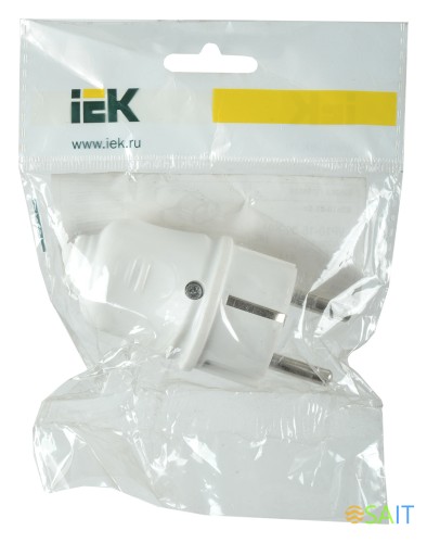 Вилка IEK ВПп10-01-Ст (EVP10-16-01-K01) разборная с заземляющим контактом