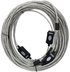 Кабель-адаптер VCOM USB 2.0 Type-AM - USB 2.0 Type-AF 25м