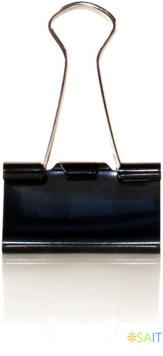 Зажимы Buro сталь 32мм черный (упак.:10шт) пакет