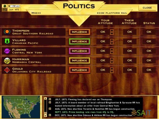 Игра для ПК Strategy First Rails Across America (12+)