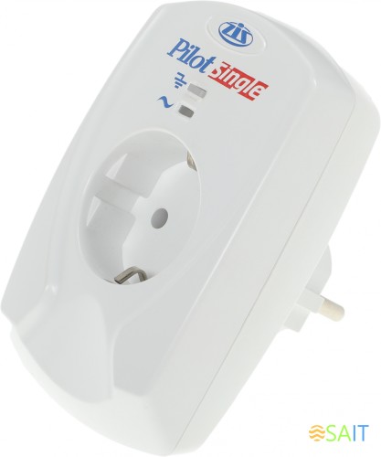 Сетевой фильтр Pilot Single (1 розетка) белый (коробка)