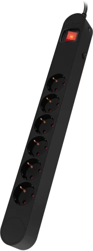 Сетевой фильтр Ippon NF-EU-3-10 3м (6 розеток) черный (коробка)