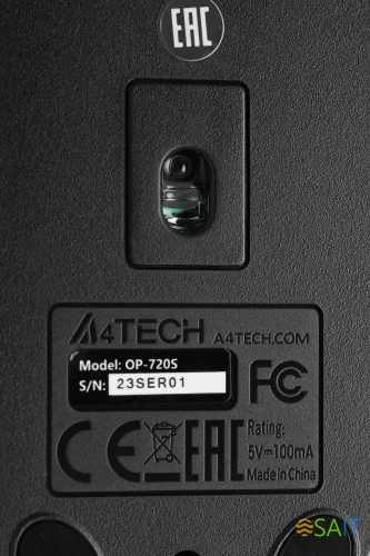 Мышь A4Tech OP-720S черный оптическая 1200dpi silent USB 2but