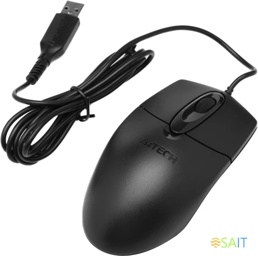 Мышь A4Tech OP-720S черный оптическая 1200dpi silent USB 2but