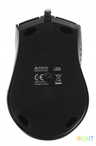 Мышь A4Tech V-Track Padless N-500F черный оптическая 1200dpi USB 4but