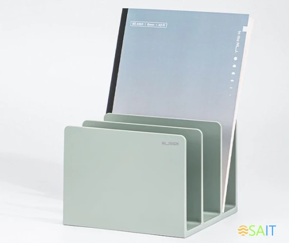 Подставка-ограничитель для книг Deli NS006GREEN Nusign 162x162x122мм зеленый