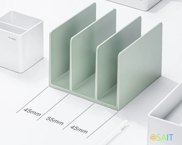 Подставка-ограничитель для книг Deli NS006GREEN Nusign 162x162x122мм зеленый