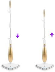 Швабра паровая Kitfort KT-1014 1300Вт золотистый/белый